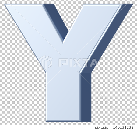 3D Material_Alphabet_Y_Silver 3D Material_Alphabet_Y_Silver 140131232