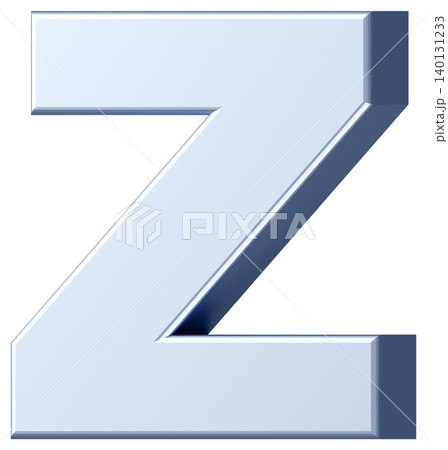 3D素材_アルファベット_Z_銀 3D素材_アルファベット_Z_銀 140131233