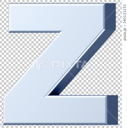 3D素材_アルファベット_Z_銀 3D素材_アルファベット_Z_銀 140131233