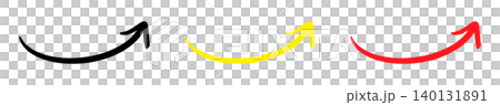 Handwritten upward arrow set: Black, Red, Yellow 140131891