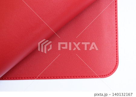 shiny red leather texture isolated on white background shiny red leather texture isolated on white background 140132167