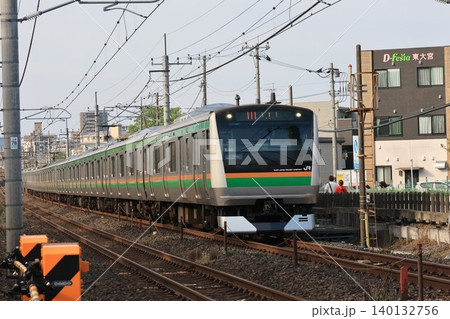 JR宇都宮線下り電車 JR宇都宮線下り電車 140132756