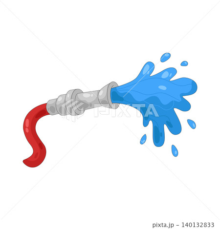 Illustration of fire hose 140132833