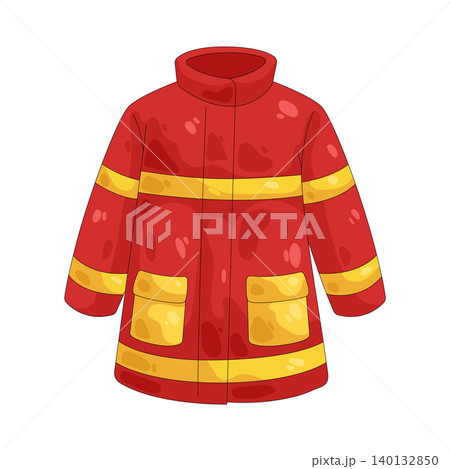 Illustration of firefighter uniform Illustration of firefighter uniform 140132850