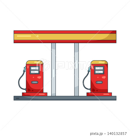 Illustration of gas pump Illustration of gas pump 140132857