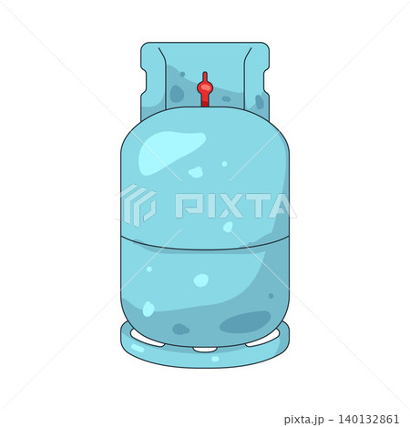 Illustration of gas cylinder Illustration of gas cylinder 140132861