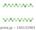 緑色の四角のフレーム　水彩風 140132965