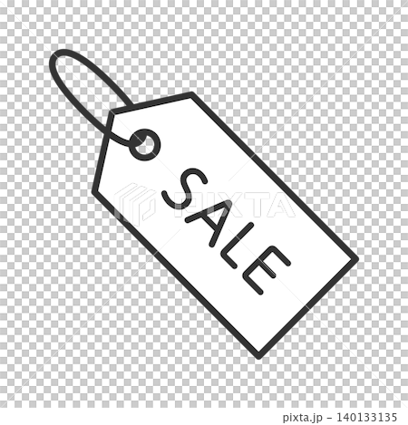 セールタグのアイコンイラスト　値引き　割引　オンラインショッピング 140133135