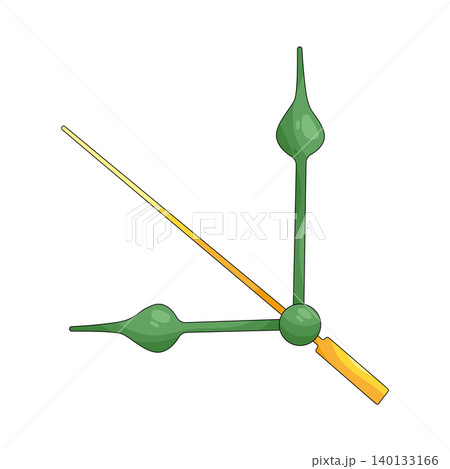 Illustration of clock hand 140133166
