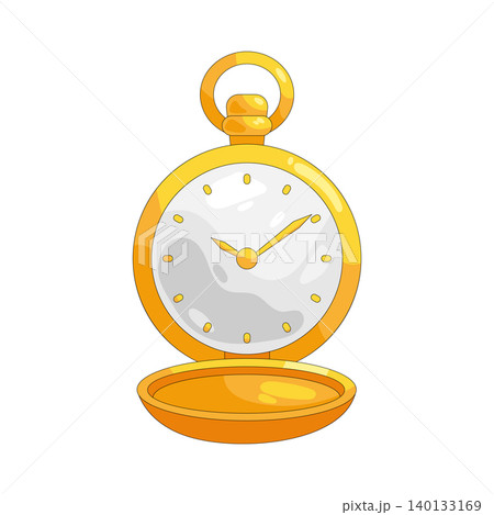 Illustration of pocket watch Illustration of pocket watch 140133169
