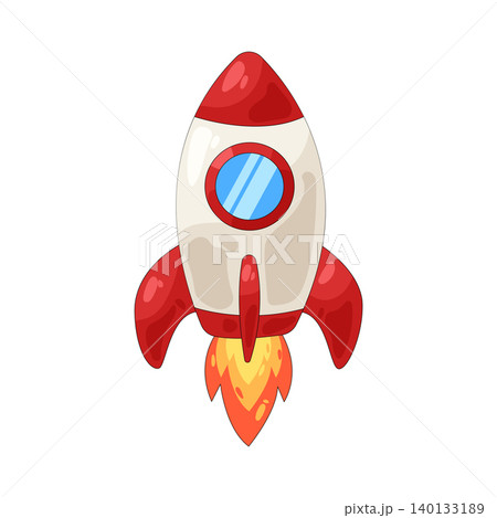 Illustration of rocket  140133189