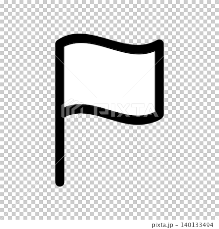 シンプルな旗のアイコンイラスト 140133494