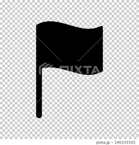 シンプルな旗のアイコンイラスト 140133501