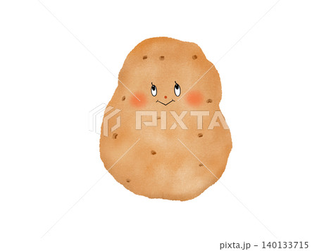 かわいいじゃがいものイラスト 水彩画風 手描き かわいいじゃがいものイラスト 水彩画風 手描き 140133715