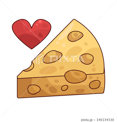 Illustration of Cheese Love Illustration of Cheese Love 140134330