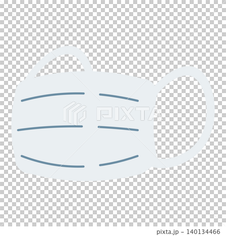 Simple illustration of a pleated mask Simple illustration of a pleated mask 140134466