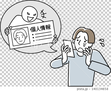 インターネットから個人情報を盗まれた男性 140134658