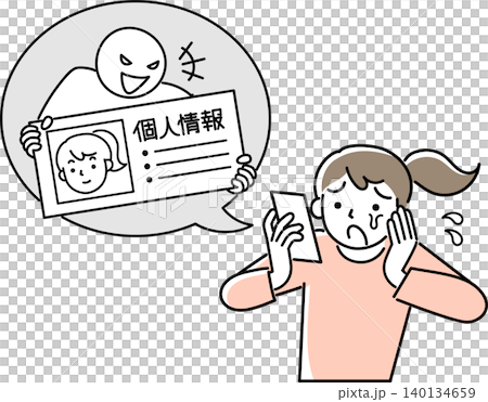 インターネットから個人情報を盗まれた女性 140134659