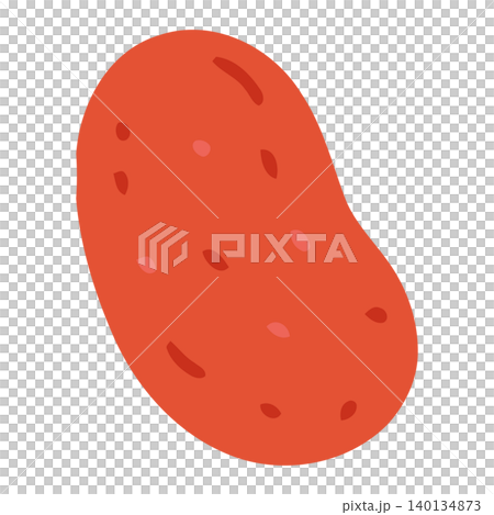 Red sweet potato illustration in flat vector style for food packaging and branding Red sweet potato illustration in flat vector style for food packaging and branding 140134873