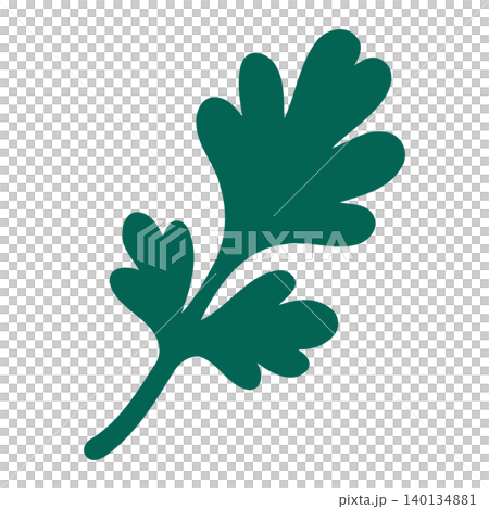 Green leaf flat vector illustration for nature and botanical designs Green leaf flat vector illustration for nature and botanical designs 140134881