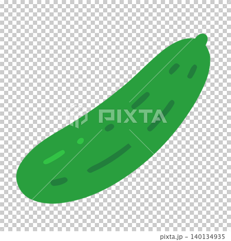 Cucumber in cartoon vector style for food illustration and packaging Cucumber in cartoon vector style for food illustration and packaging 140134935