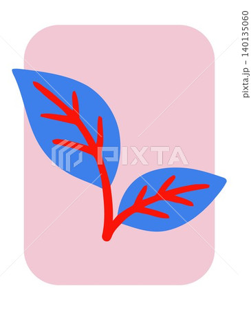 Tropical leaf flat vector illustration for nature and botanical designs Tropical leaf flat vector illustration for nature and botanical designs 140135060