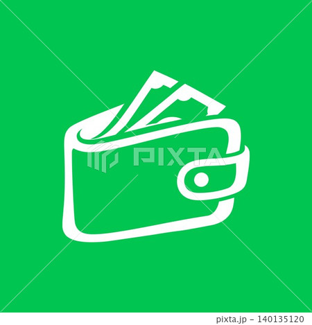 Wallet with money flat vector icon for finance and banking Wallet with money flat vector icon for finance and banking 140135120