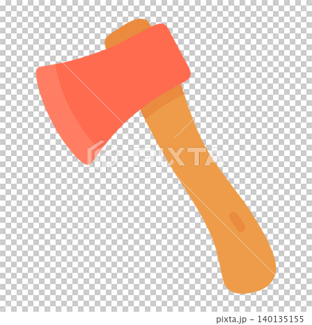 Axe in flat vector style for tool icon and editorial use 140135155