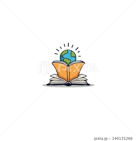 An illustration shows an open book with a small, brightly shining globe resting on its pages. The image represents knowledge, learning, and the discovery of new ideas in a global context, An illustration shows an open book with a small, brightly shining globe resting on its pages. The image represents knowledge, learning, and the discovery of new ideas in a global context, 140135266