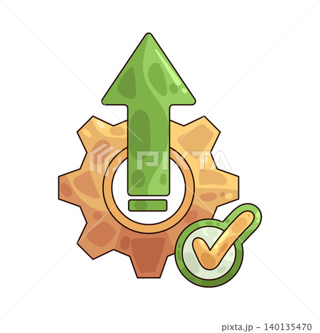 Illustration of Improvement Arrow 140135470