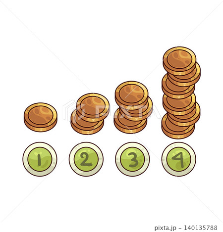 Illustration of Salary Band Illustration of Salary Band 140135788