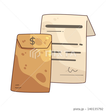 Illustration of Job Pay Illustration of Job Pay 140135792