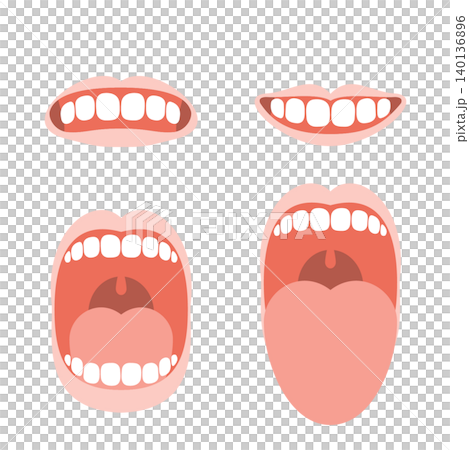 Various mouth shapes Various mouth shapes 140136896