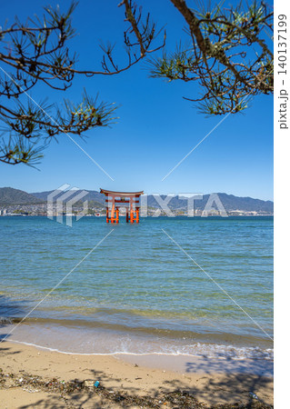 厳島神社 大鳥居 140137199