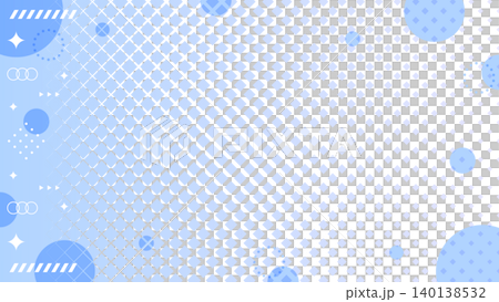 Pop design frame, circular object, diamond halftone, 16:9 size Pop design frame, circular object, diamond halftone, 16:9 size 140138532