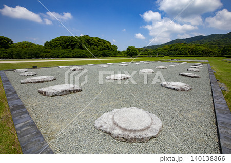 太宰府市の太宰府政庁跡 太宰府市の太宰府政庁跡 140138866