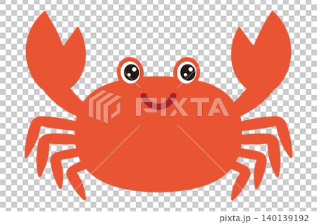 Cute crab illustration Cute crab illustration 140139192