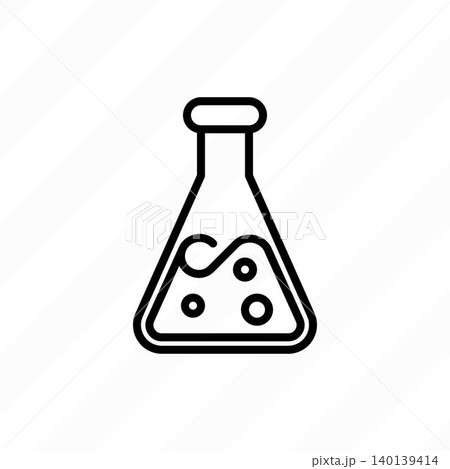Test tube thin line icon. Symbol of laboratory. Modern vector illustration. 140139414