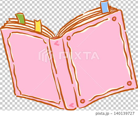 Whimsy Bookish Open Book Blank Cover Page with bookmarks Doodle Hand Drawn Whimsy Bookish Open Book Blank Cover Page with bookmarks Doodle Hand Drawn 140139727