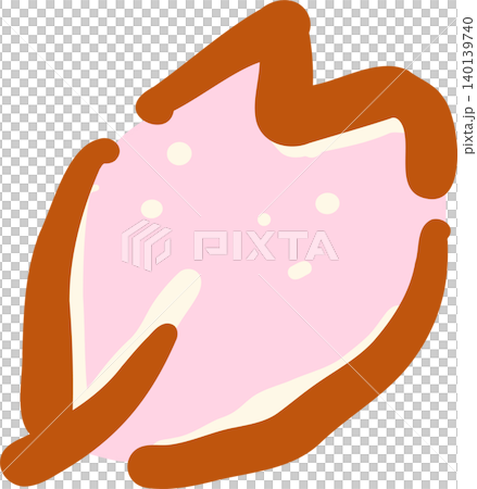 Pink Sakura Cherry Blossom Petal Flower Whimsical Doodle Hand Drawn Pink Sakura Cherry Blossom Petal Flower Whimsical Doodle Hand Drawn 140139740