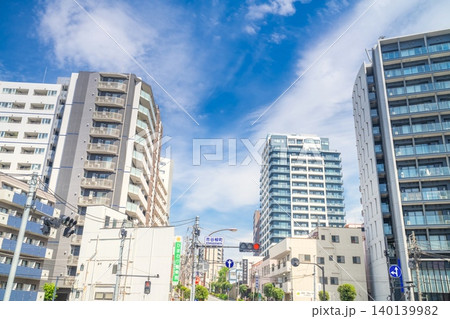 東京・市谷柳町の都市風景 東京・市谷柳町の都市風景 140139982