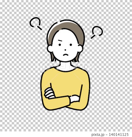 一個憤怒的年輕女子的插圖 一個憤怒的年輕女子的插圖 140141125