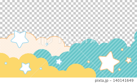 Cloud and star illustration background 140141649