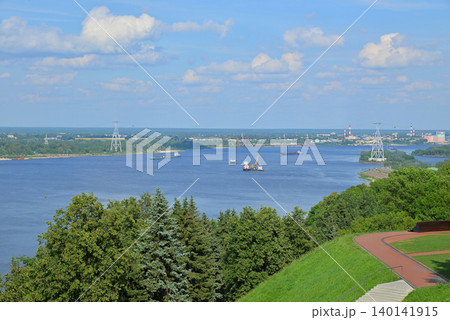 Nizhny Novgorod, wide navigable Volga River Nizhny Novgorod, wide navigable Volga River 140141915