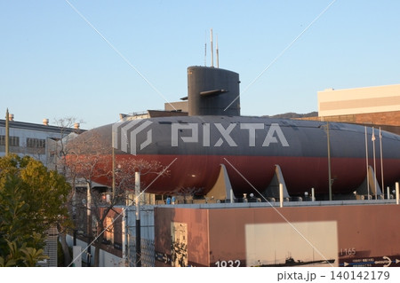 大型潜水艦あきしお 広島県呉市 てつのくじら館 夕方 大型潜水艦あきしお 広島県呉市 てつのくじら館 夕方 140142179