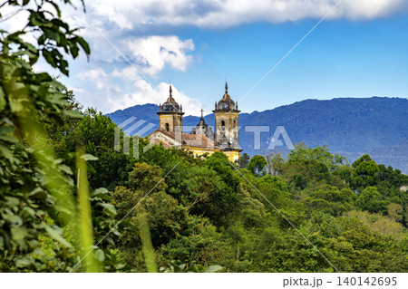 Historic Baroque church atop a hill Historic Baroque church atop a hill 140142695