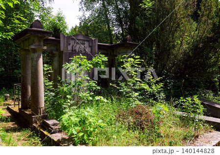Abandoned Dieweg cemetery overtaken by nature on May 21, 2025 in Brussels, Belgium. Abandoned Dieweg cemetery overtaken by nature on May 21, 2025 in Brussels, Belgium. 140144828