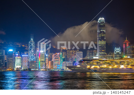 Night Embankment of Hong Kong City Night Embankment of Hong Kong City 140145247