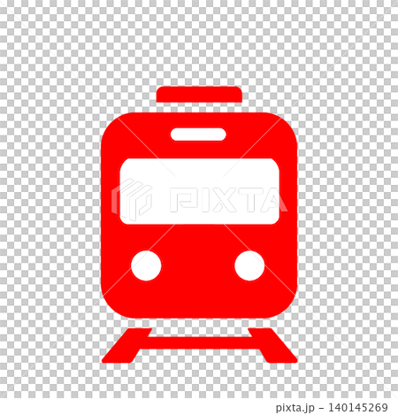 一個簡單易用的列車車頭圖示(紅色),用於顯示車站和轉乘資訊。 一個簡單易用的列車車頭圖示(紅色),用於顯示車站和轉乘資訊。 140145269