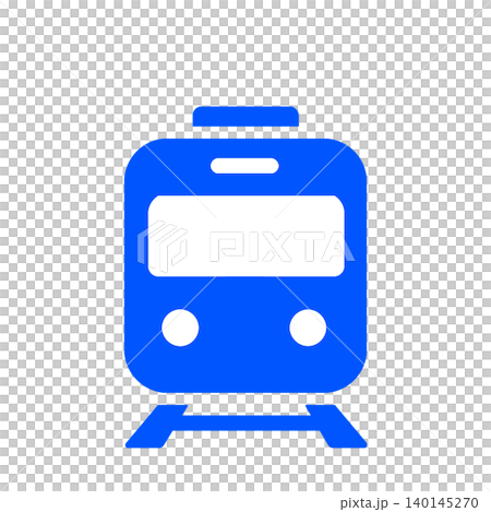 A simple, easy-to-use train front icon (blue) for station and transfer information. A simple, easy-to-use train front icon (blue) for station and transfer information. 140145270